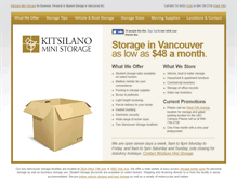 Tablet Screenshot of kitsministorage.com